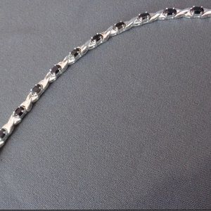 *Just sold* 925 Silver & Sapphire Bracelet